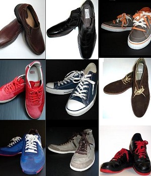 Shoes of many colors