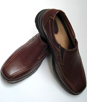 ALDO Brown Leather Slip On Shoes