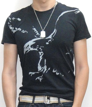 American Eagle Black Eagle Graphic Tee - Men's Fashion For Less