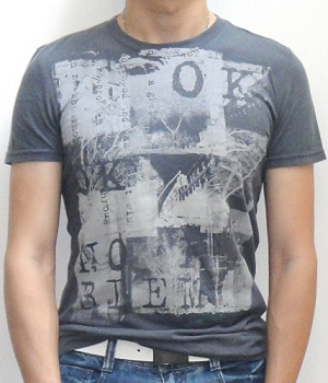 American Eagle Dark Gray Graphic T-Shirt