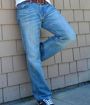 light blue bootcut jeans mens