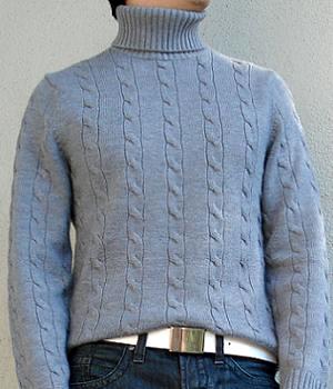 Banana Republic Grey Turtleneck Sweater - Men's Fashion For Less