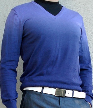 Men's Benetton Purple Gradient Sweater