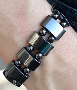 Men's Black Link Bracelet