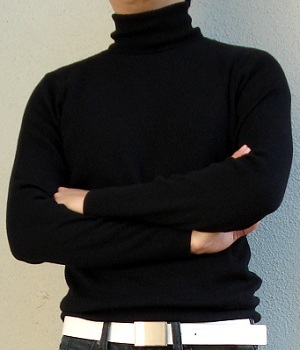 Black Turtleneck Sweater