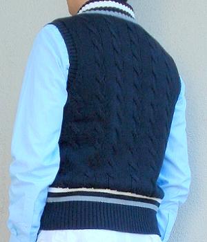 Men's Club Monaco Dark Blue Sweater Vest