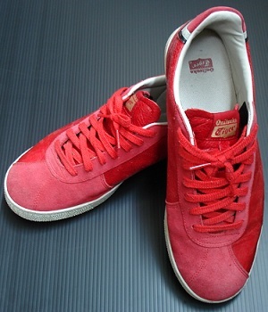 Cole Haan Red Canvas Oxford Shoes