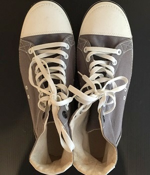 Men's Converse Gray Canvas Sneakers