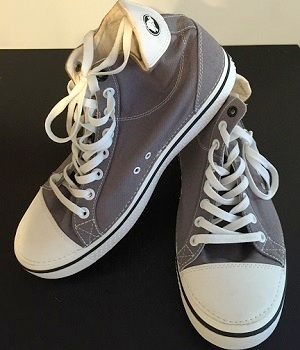 Men's Converse Gray Canvas Sneakers