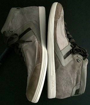 Men's Diesel Grey Leather Fashion Sneakers