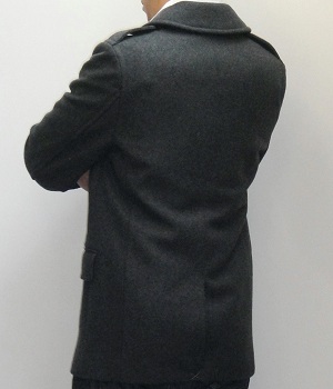 Men's Express Dark Gray Wool Pea Coat
