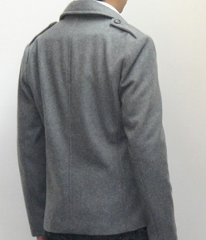 Men's Express Heather Gray Wool Pea Coat