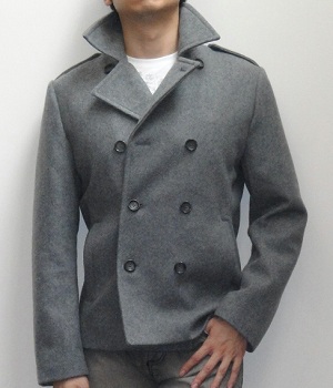 light grey peacoat mens