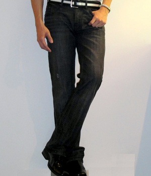 men's black bootcut jeans