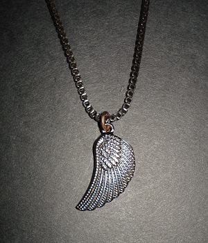 Men's G By Guess Bronze Eagle Wing Pendant Necklace
