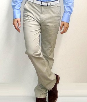Men's Giordano Khaki Cotton Straight Pants