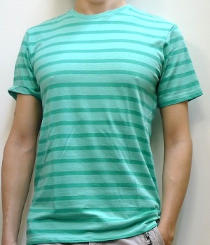 Men's Zoo York Green Striped T-Shirt