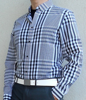 H&m black and white hotsell checked shirt