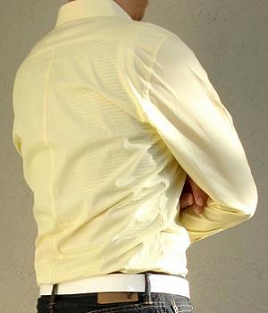 Men's H&M Yellow Striped Shirt