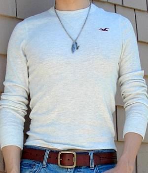 Men's Hollister Beige Long Sleeve Sweatshirt