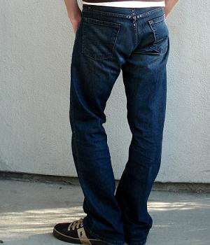 Men's Levis Dark Blue Boot Cut Jeans