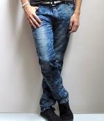 Blue Skinny Snow Jeans