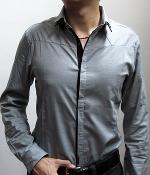 Calvin Klein Gray Button Down Dress Shirt