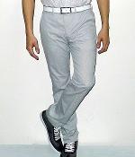 Express White Cotton Pinstripe Straight Suit Pants