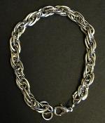 Sterling Silver Link Chain Charm Bracelet