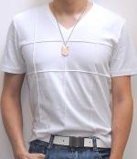 Uniqlo White Short Sleeve V-Neck T-Shirt