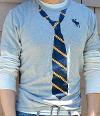 Abercrombie & Fitch Grey Tie T-Shirt Abercrombie & Fitch Grey Tie T-Shirt