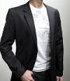 H&M Black Two Button Blazer