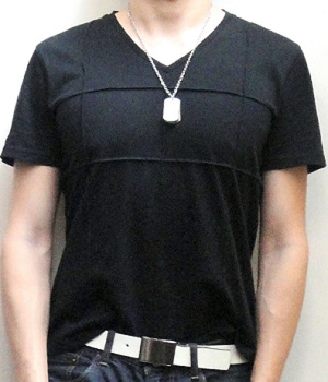 Uniqlo Black Short Sleeve V-Neck Tee