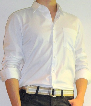 Men's Uniqlo White Button Down Shirt