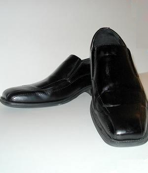 Men's Black Leather Dress Shoes