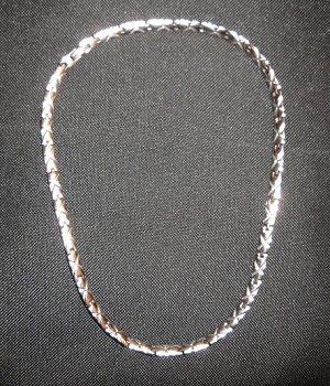 Men's Wide Silver Chain Necklace